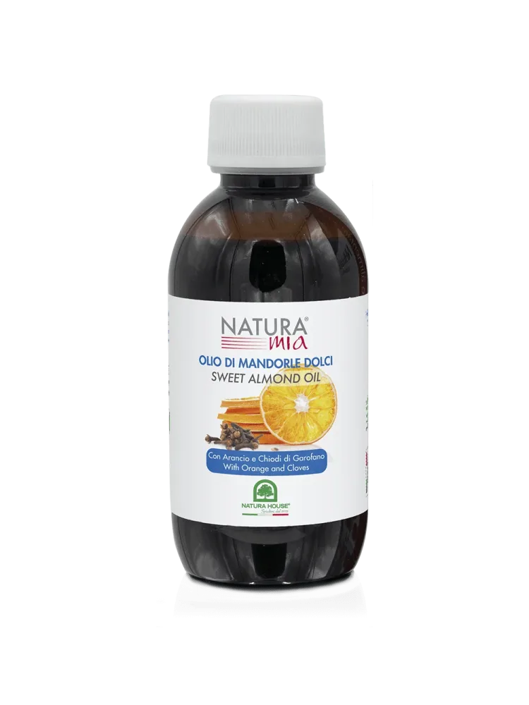 NATURA MIA OLIO DI MANDORLE DOLCI & Oli Essenziali di ARANCIO e CHIODI DI GAROFANO - immagine 2