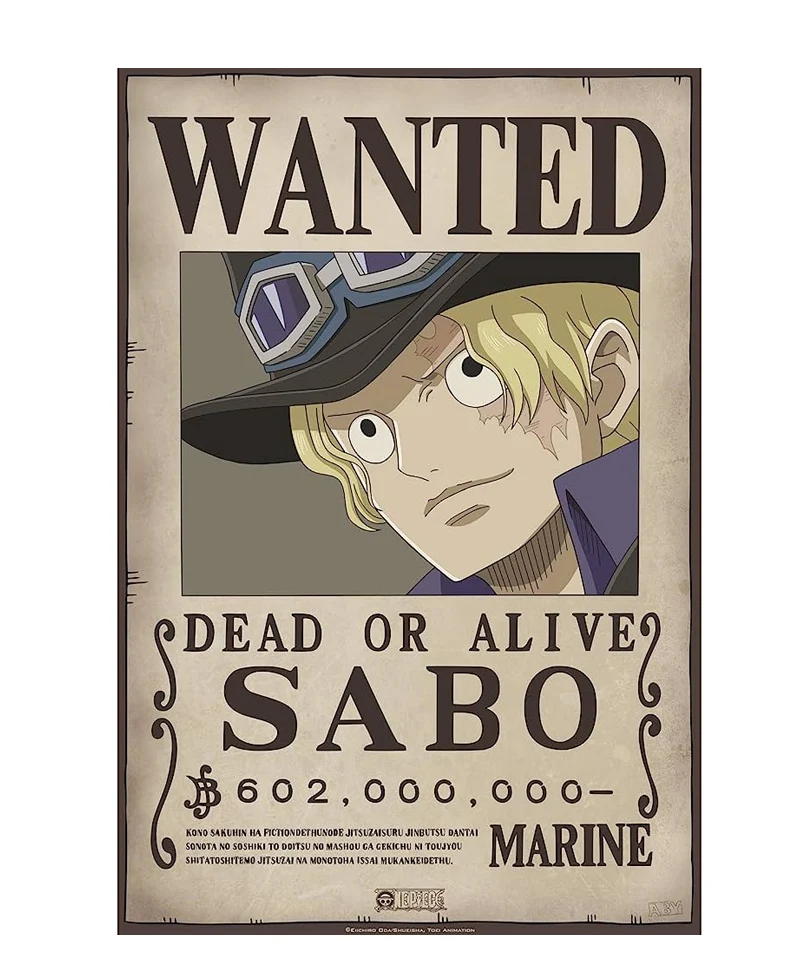 One Piece - Poster: "WANTED SABO" (52X38)