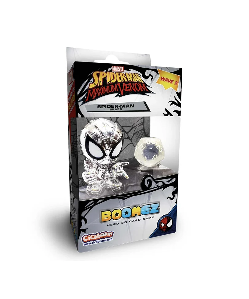 Marvel Spider-Man Maximum Venom - Boomez - Spider-Man (Silver) Wave 3