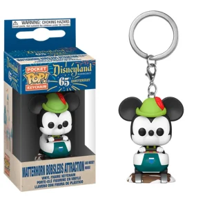 Matterhorn Bobsleds Attraction and Mickey Mouse Keychain