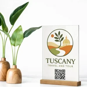 Display Porta Flyer in Plexiglass con Piede in Tulipier Display Porta Flyer in Plexiglass con Piede in Tulipier