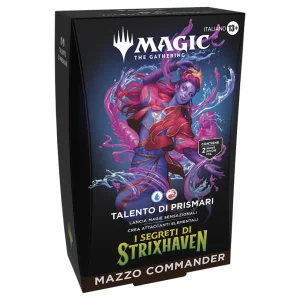 Magic: The Gathering – I Segreti di Strixhaven (Talento di Prismari) Mazzo Commander ITA Magic: The Gathering – I Segreti di Strixhaven (Talento di Prismari) Mazzo Commander ITA