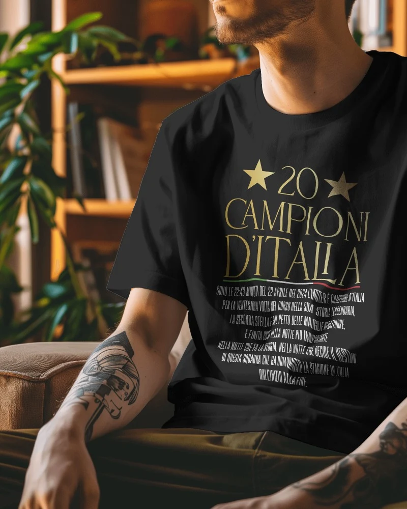 T-shirt inter telecronaca Repice Nuovo Design - immagine 3