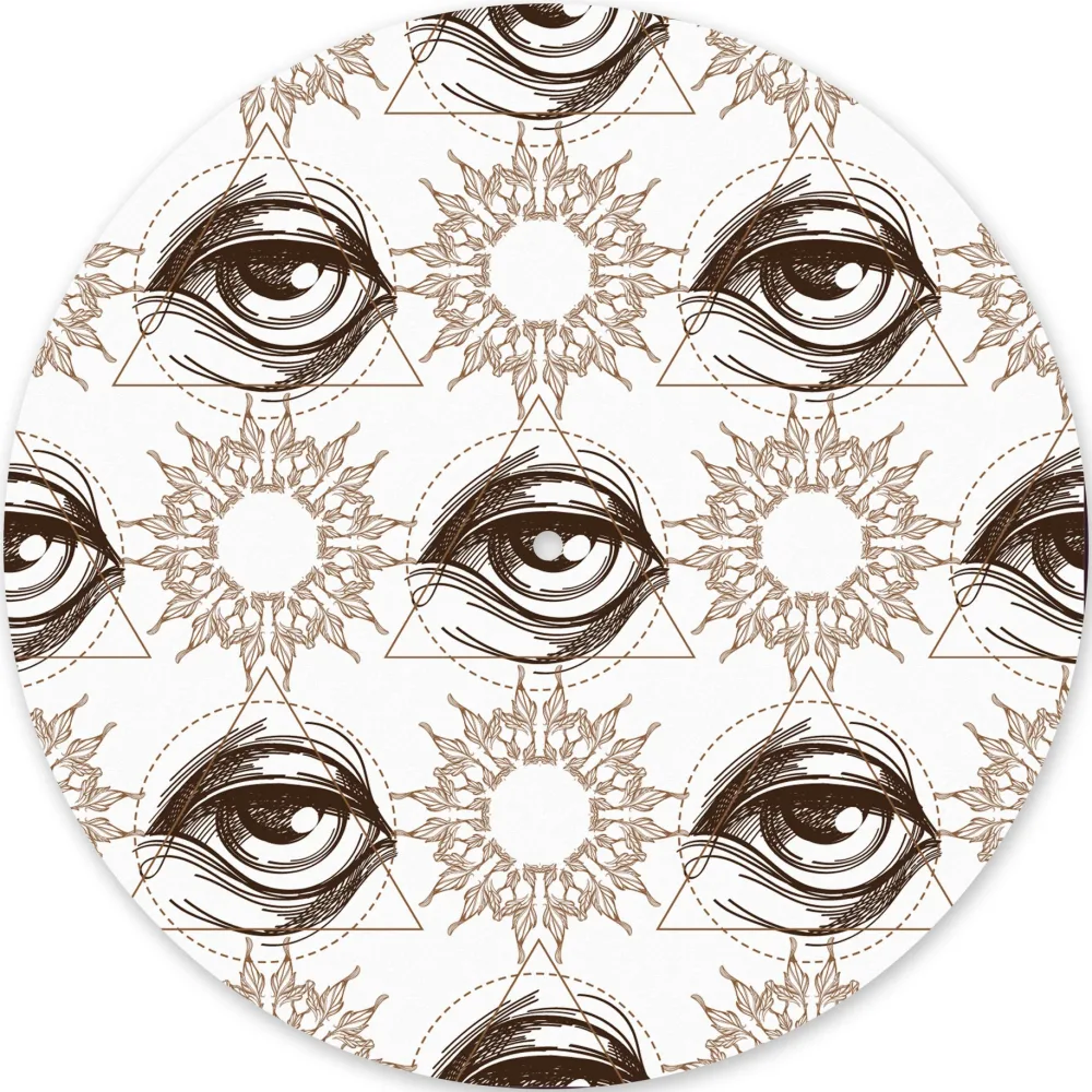 Slipmats 33 TB013 – Panno feltro giradischi Abstract – Eyes