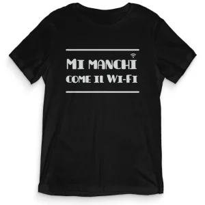 TeesBlitz tee130 – T-Shirt divertente – Mi manchi come il Wi-Fi TeesBlitz tee130 – T-Shirt divertente – Mi manchi come il Wi-Fi
