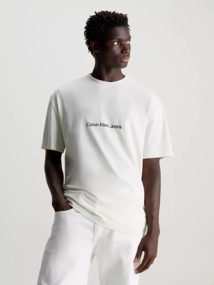 Calvin Klein T Shirt Uomo Square Frequency Logo - immagine 2