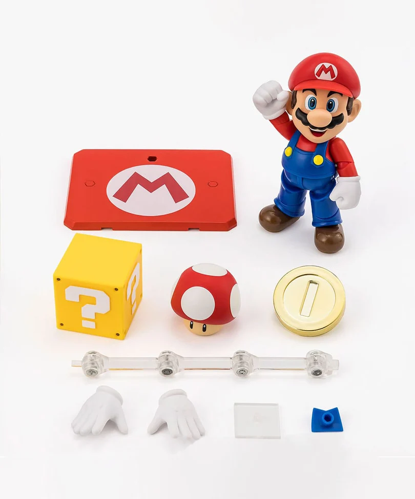 Super Mario - Mario - Action Figure S.H. Figuarts 10 cm - immagine 2