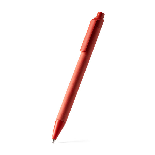 Penna a Scatto in Cartone Riciclato con Punta e Clip in ABS Riciclato | Inchiostro Blu Penna a Scatto in Cartone Riciclato con Punta e Clip in ABS Riciclato | Inchiostro Blu