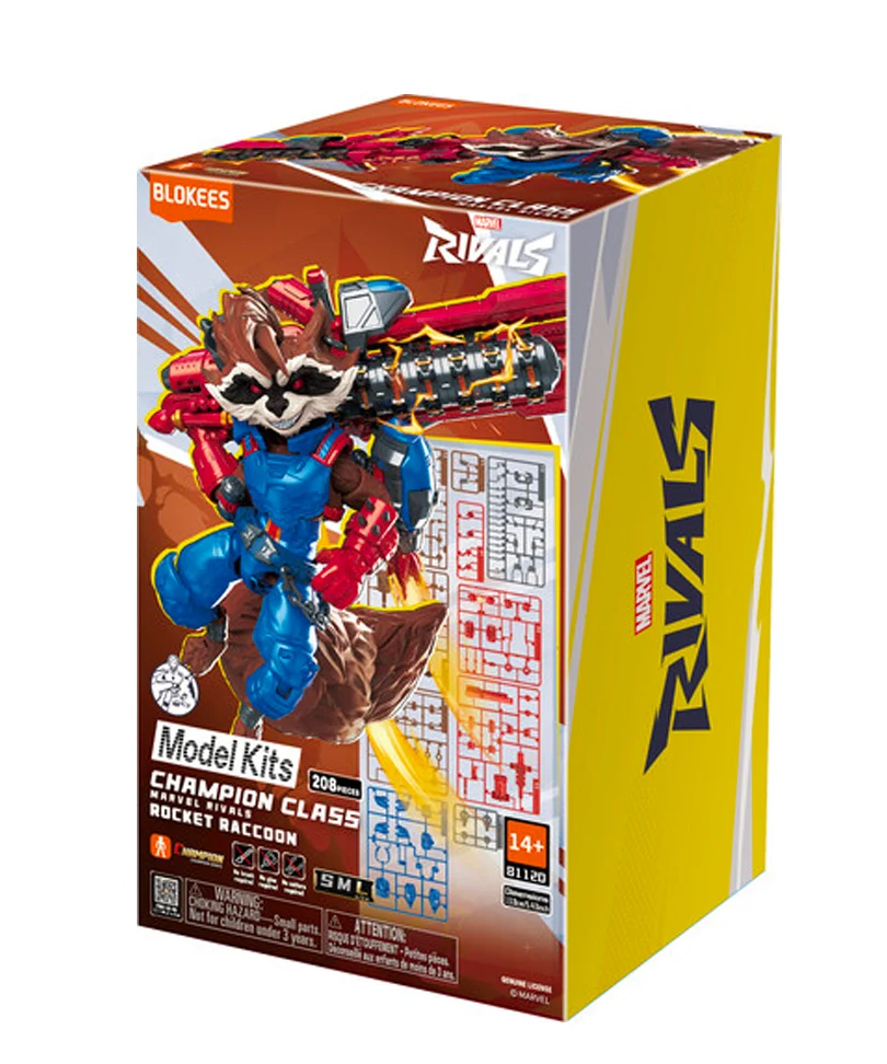 Marvel Rivals Blokees Plastic Model Kit Champion Class 08 Rocket Raccon
