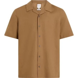 Calvin Klein Camicia Uomo Linen Cotton Calvin Klein Camicia Uomo Linen Cotton