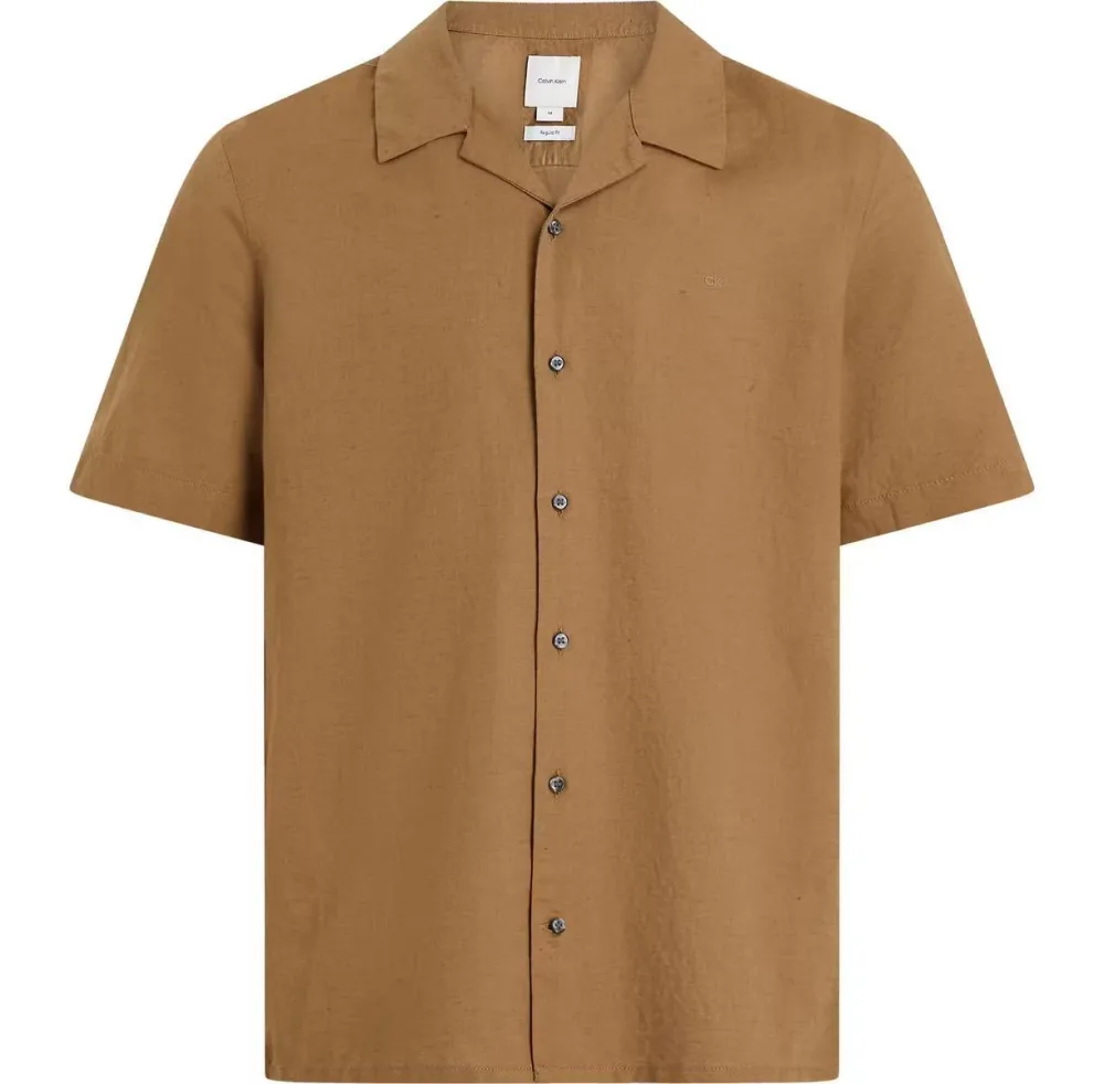 Calvin Klein Camicia Uomo Linen Cotton
