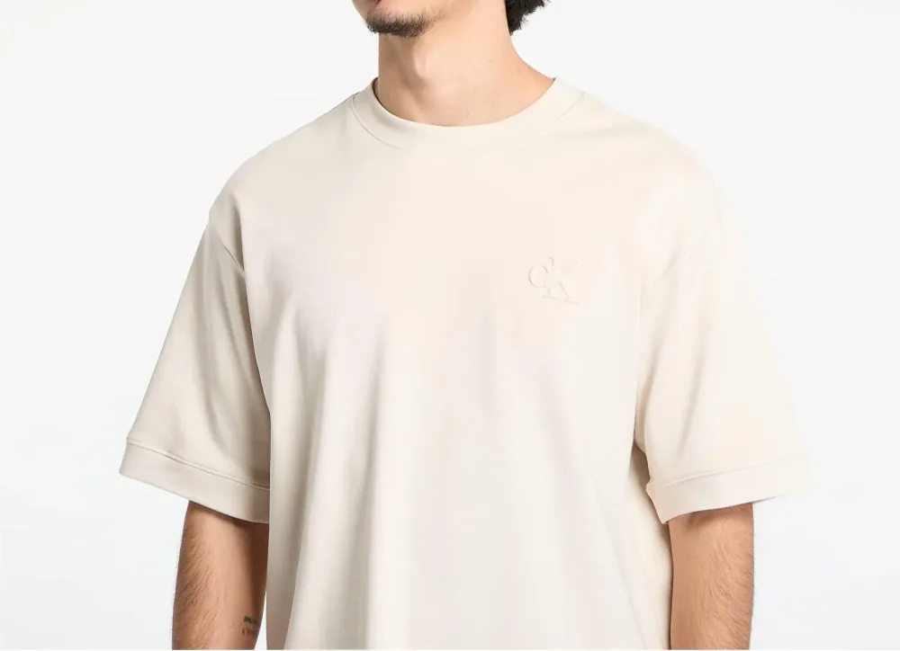 Calvin Klein T Shirt Uomo Interlock Tee - immagine 3