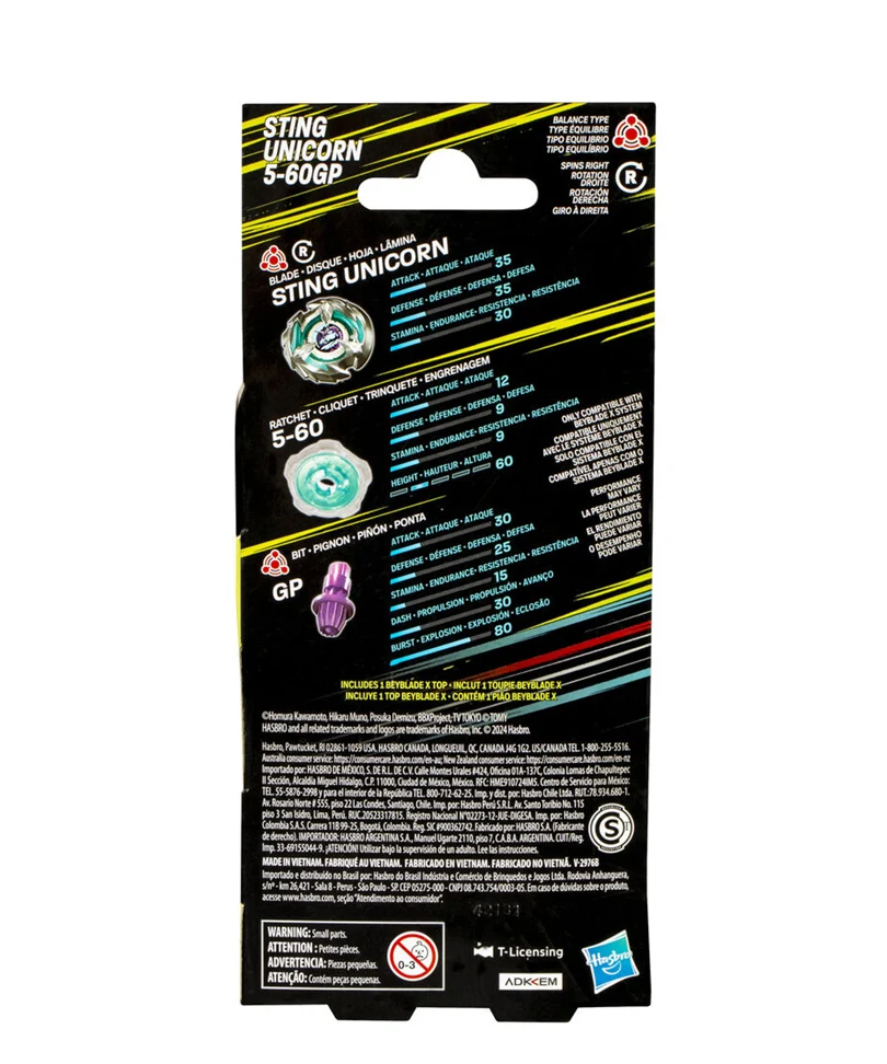 Beyblade X - Booster: Sting Unicorn 5-60GP - immagine 3