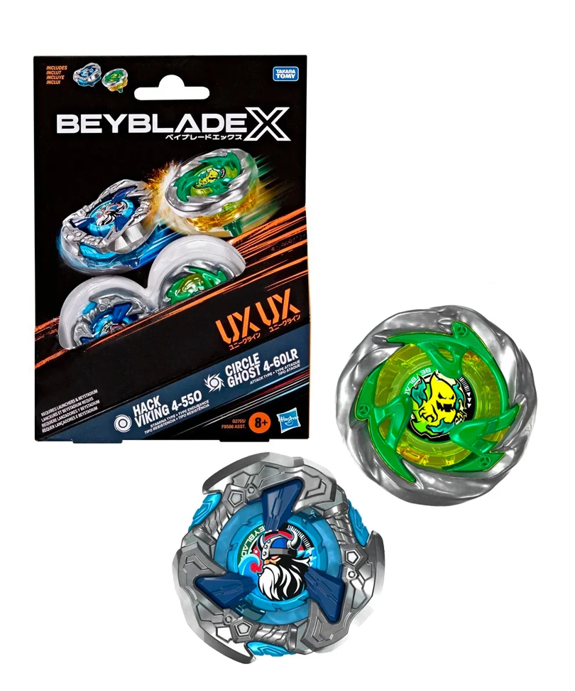 Beyblade X - Dual Pack: Hack Viking 4-55O & Circle Ghost 4-60LR