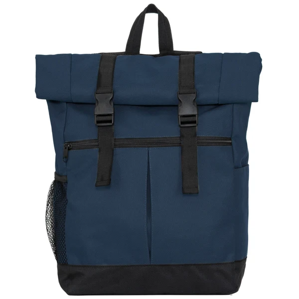 Zaino Multifunzionale in Poliestere 900D – Scomparto Principale con Zip e Bottoni, Tasche Laterali, Schienale Imbottito - immagine 3