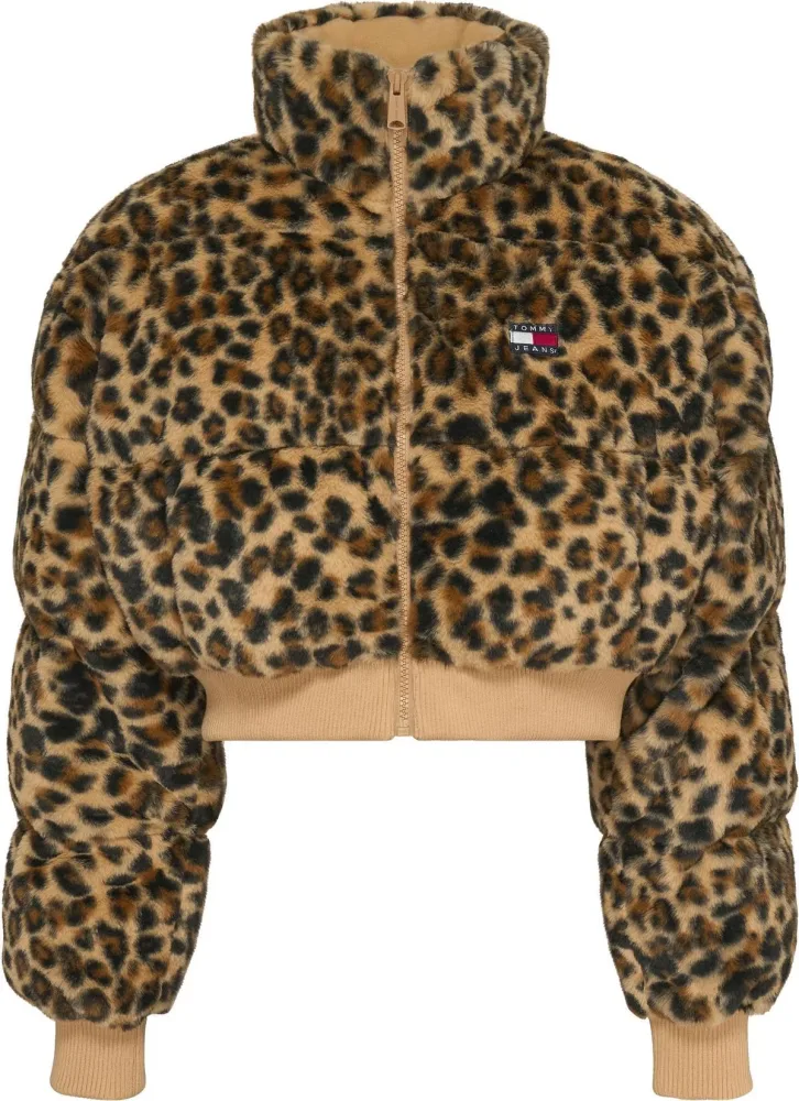 Tommy Hilfiger Giacca Donna Tjw Ultr Crp Leo Faux Fur