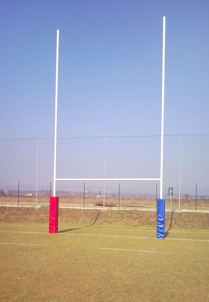 Set 4 Protezioni per Pali Porte da Rugby – Sezione Quadrata 40x40cm, Altezza 200cm