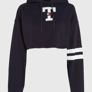 Tommy Hilfiger Felpa Donna Letterman Flag Tommy Hilfiger Felpa Donna Letterman Flag