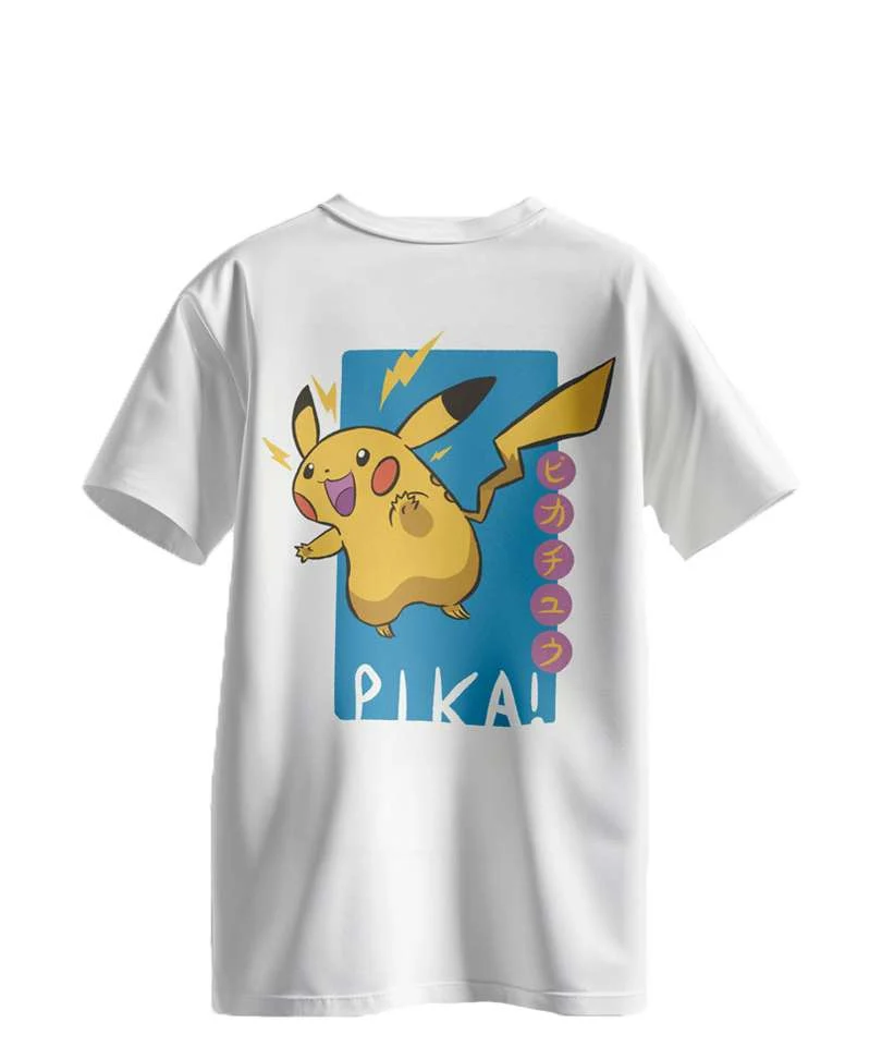 T-Shirt Uomo Pikachu Bianca