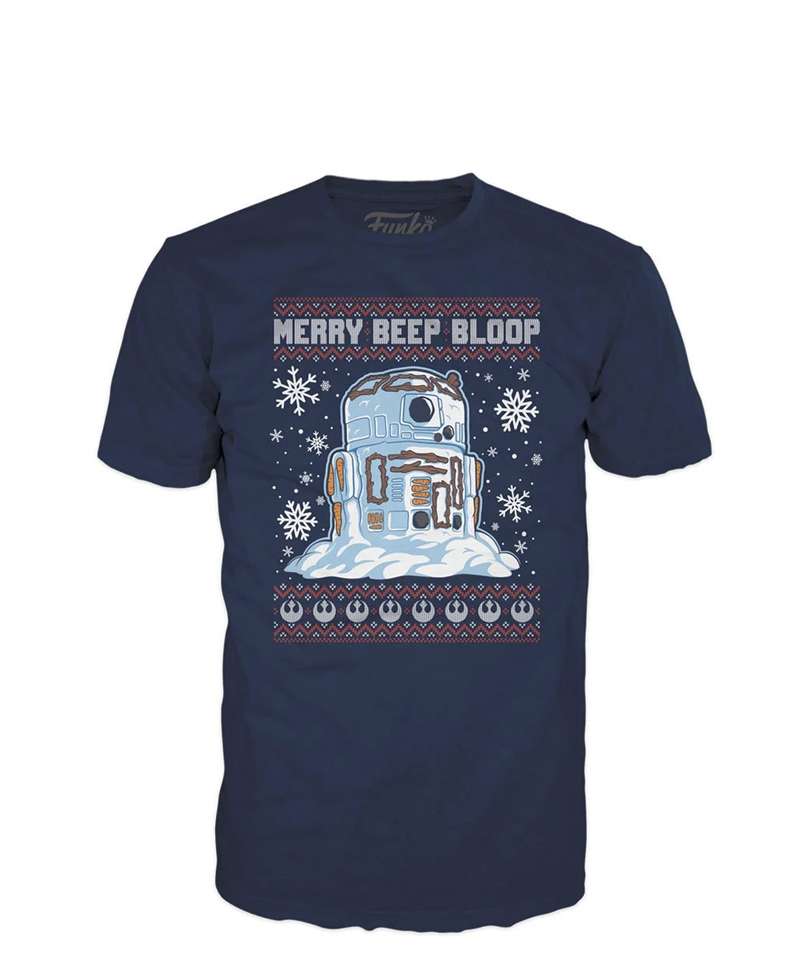 Funko Star Wars T-Shirt R2-D2 Merry Beep Bloop Funko Star Wars T-Shirt R2-D2 Merry Beep Bloop
