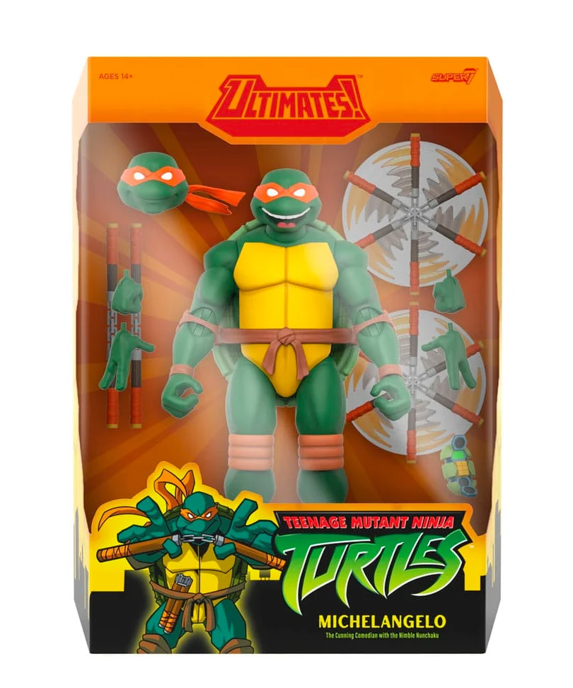 Teenage Mutant Ninja Turtles - Michelangelo - Wave 12 Ultimates Action Figure 18 cm - immagine 3