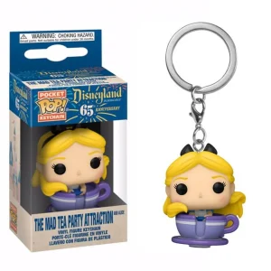 The Mad Tea Party Attraction and Alice Keychain The Mad Tea Party Attraction and Alice Keychain