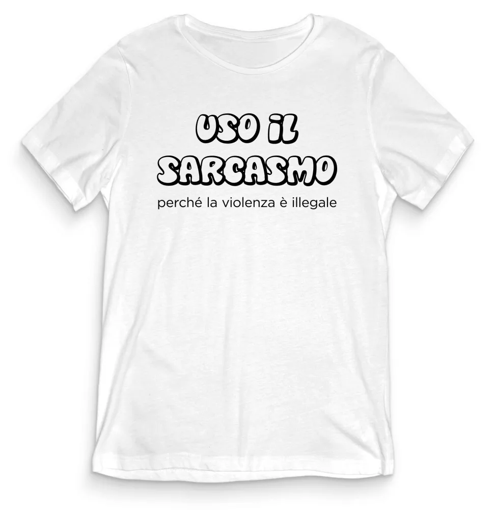 T-shirt Divertente – USO IL SARCASMO – tee24-008