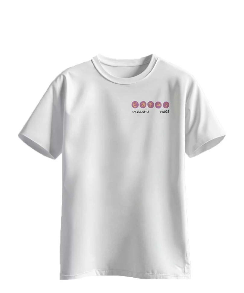 T-Shirt Uomo Pikachu Bianca - immagine 2
