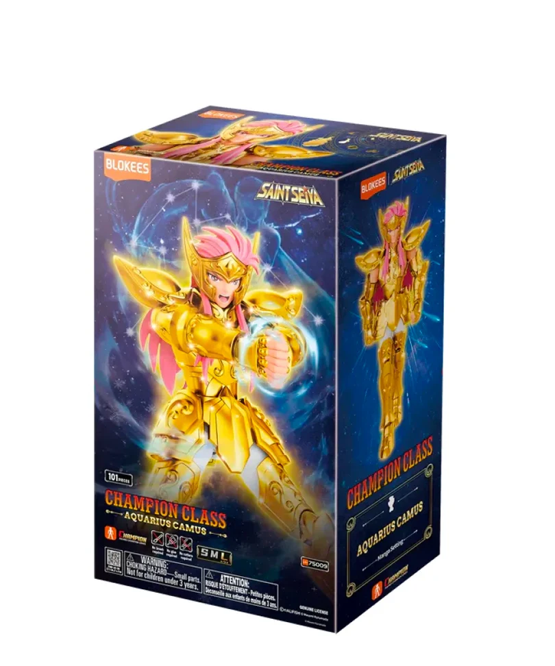 Saint Seiya Blokees Plastic Model Kit Champion Class Aquarius Camus 08