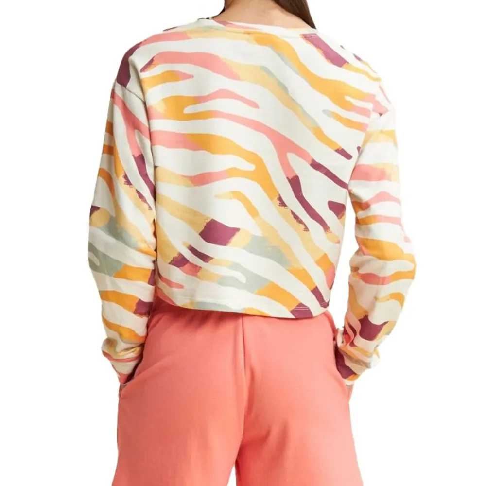Felpa Crop Animalier Donna - immagine 3