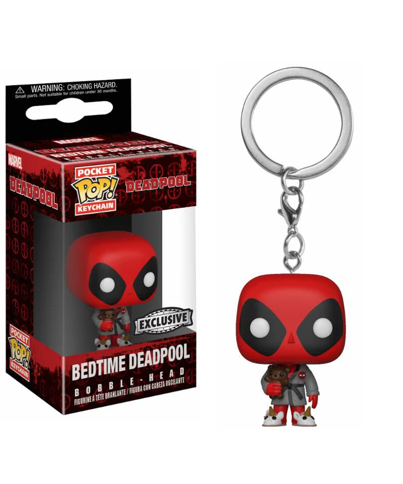 Bedtime Deadpool Keychain