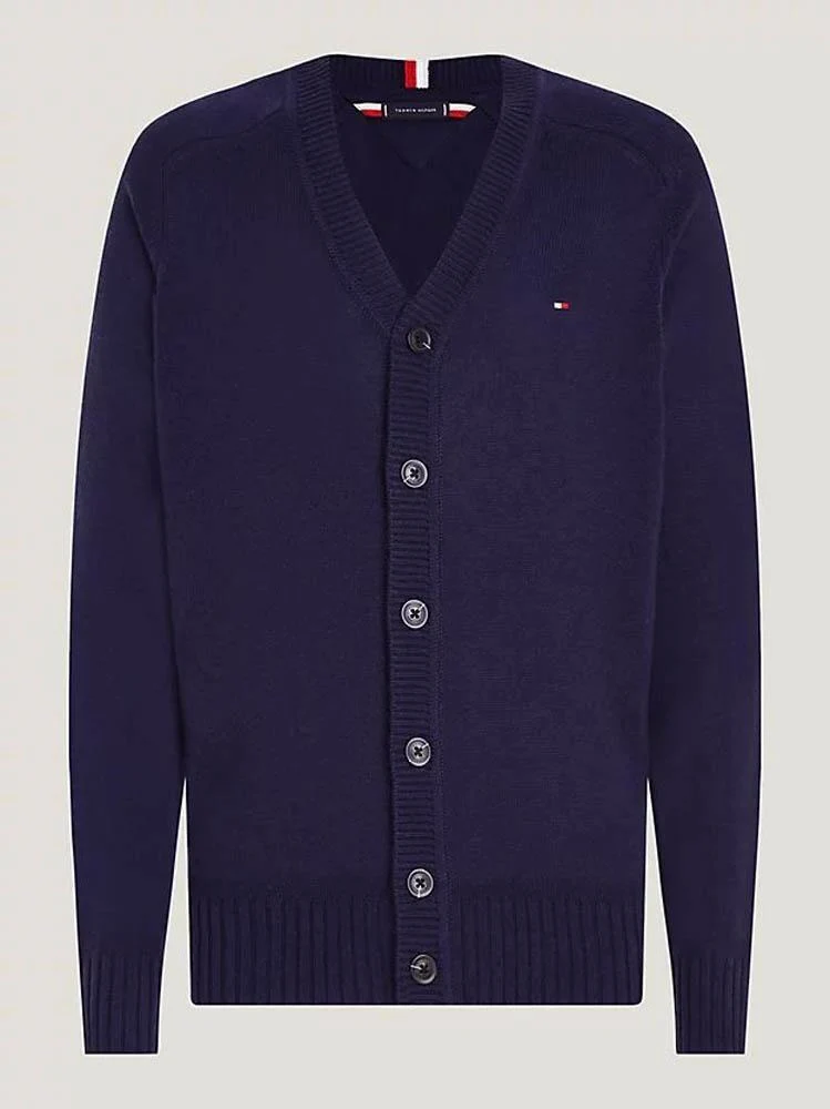 Tommy Hilfiger Maglia Uomo Multi Htr Merino Cardigan
