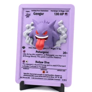 Gengar 3D Collectible Card – Decorazione da Esposizione Pokémon