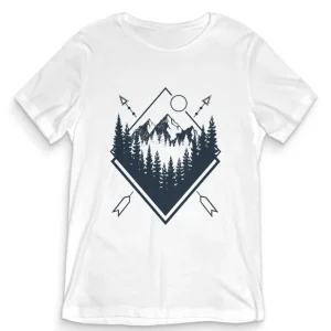 TeesBlitz tee223 – T-Shirt grafiche originali – Mountain