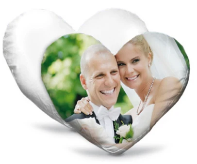 Cuscino personalizzato a cuore - immagine 2