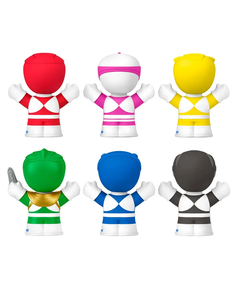 Mighty Morphin Power Rangers Fisher-Price Little People Collector Mini Figures 6-Pack 7 cm - immagine 2