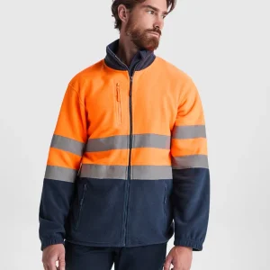 Giubbetto in Pile Alta Visibilità – Zip Frontale e Fasce Riflettenti | Roly WRK Giubbetto in Pile Alta Visibilità – Zip Frontale e Fasce Riflettenti | Roly WRK