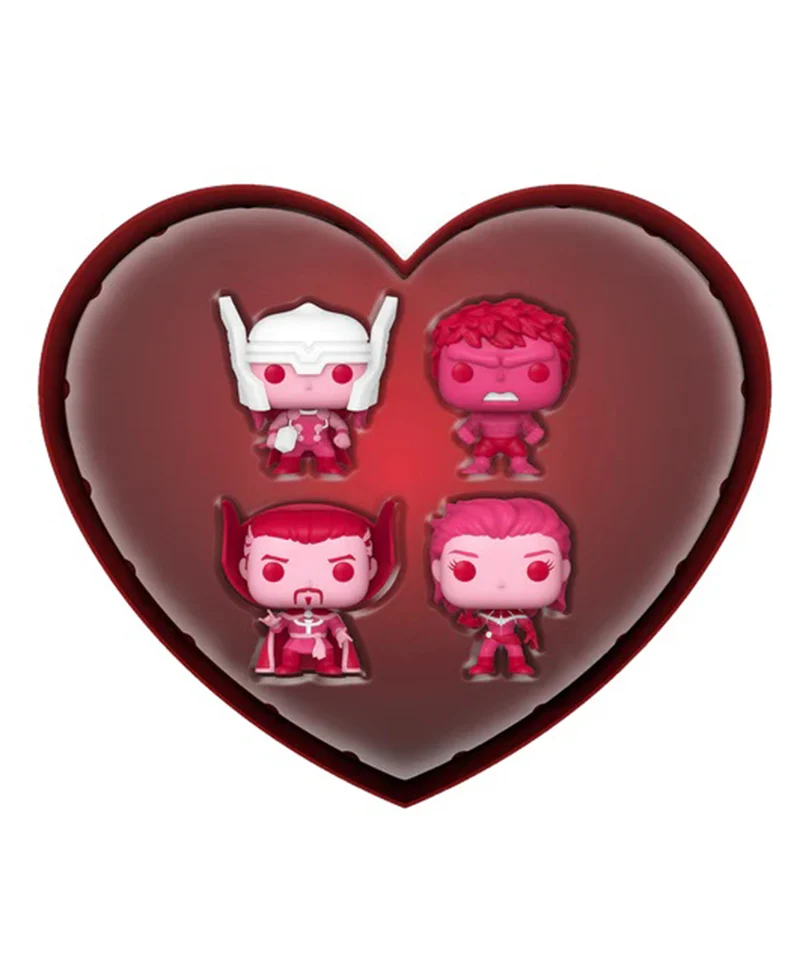 Thor / Hulk / Doctor Strange / Captain Marvel 4-Pack Marvel Valentine Mystery Minis