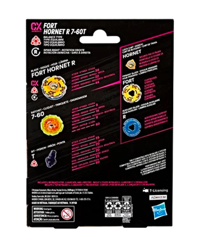 Beyblade X - Starter Pack: Fort Hornet R 7-60T CX - immagine 3