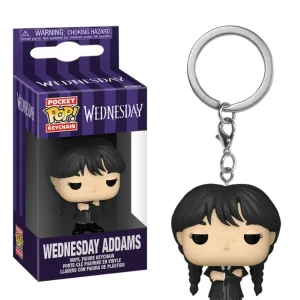 Wednesday Addams (Black Coat) Keychain
