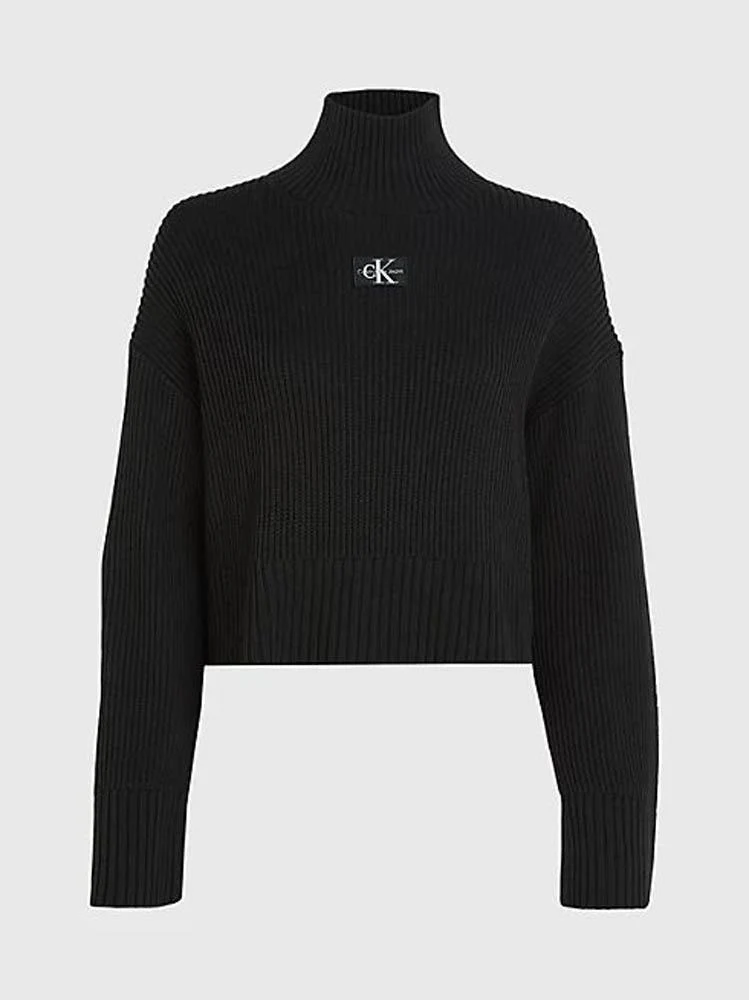 Calvin Klein Maglia Donna Label Chunky Sw