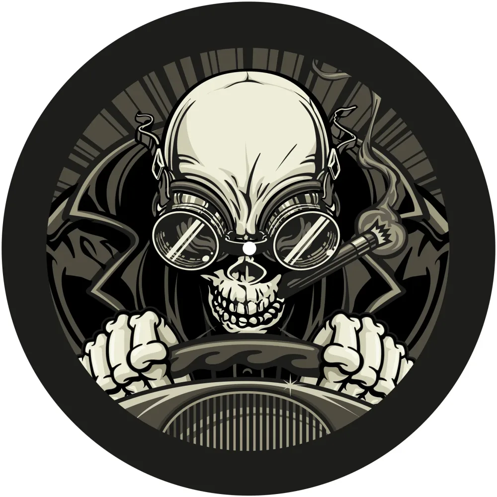 Slipmats 33 TB088 – Panno feltro giradischi Esotheric – Skull