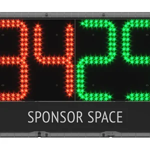 Tabellone Elettronico per Sostituzione Giocatori – Calcio e Rugby, LED IP56, Mono/Bifacciale – 58x38cm