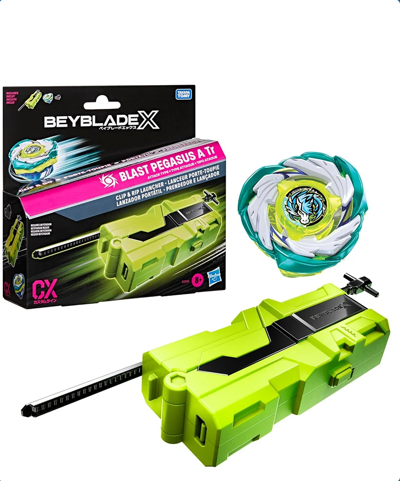 Beyblade X - Clip & Rip Launcher: Blast Pegasus A Tr