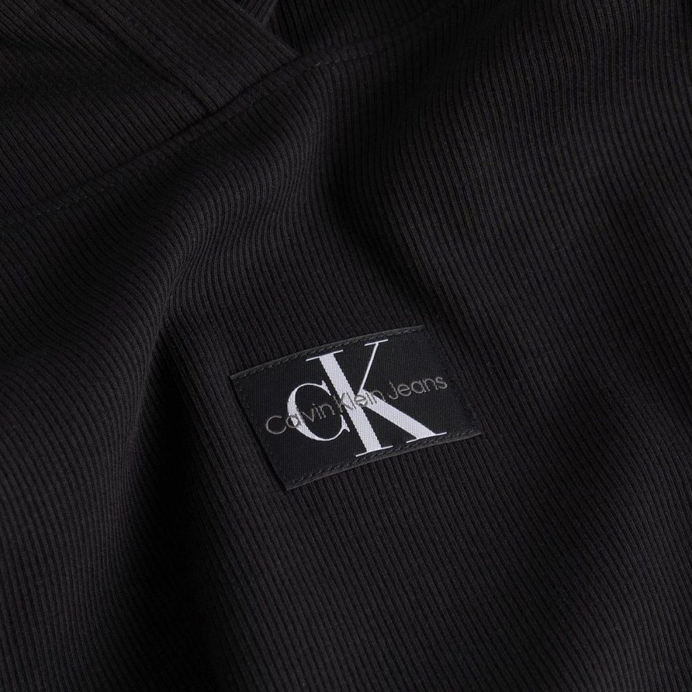 Calvin Klein Felpa Donna Badge Rib Hoodie - immagine 2