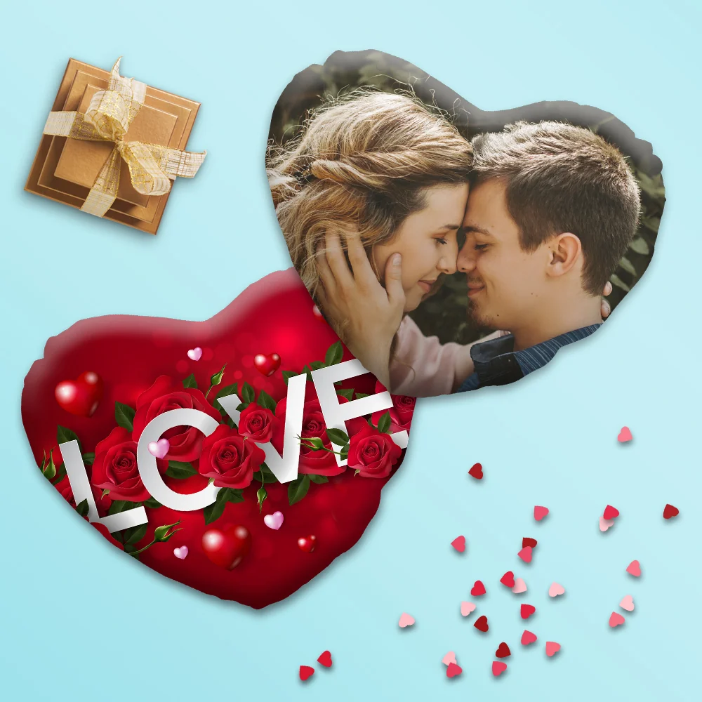Cuscino a cuore 40×40 personalizzato con retro SAN VALENTINO sv-04
