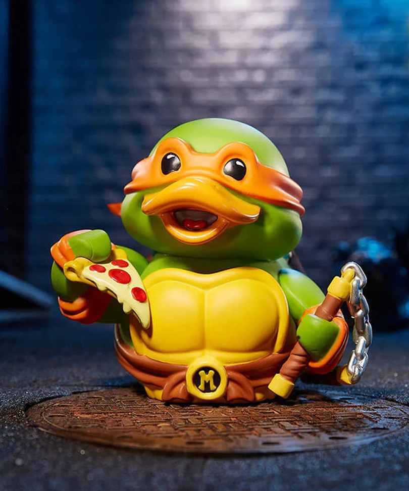 Teenage Mutant Ninja Turtles Michaelangelo TUBBZ Cosplaying Duck Collectable - immagine 3