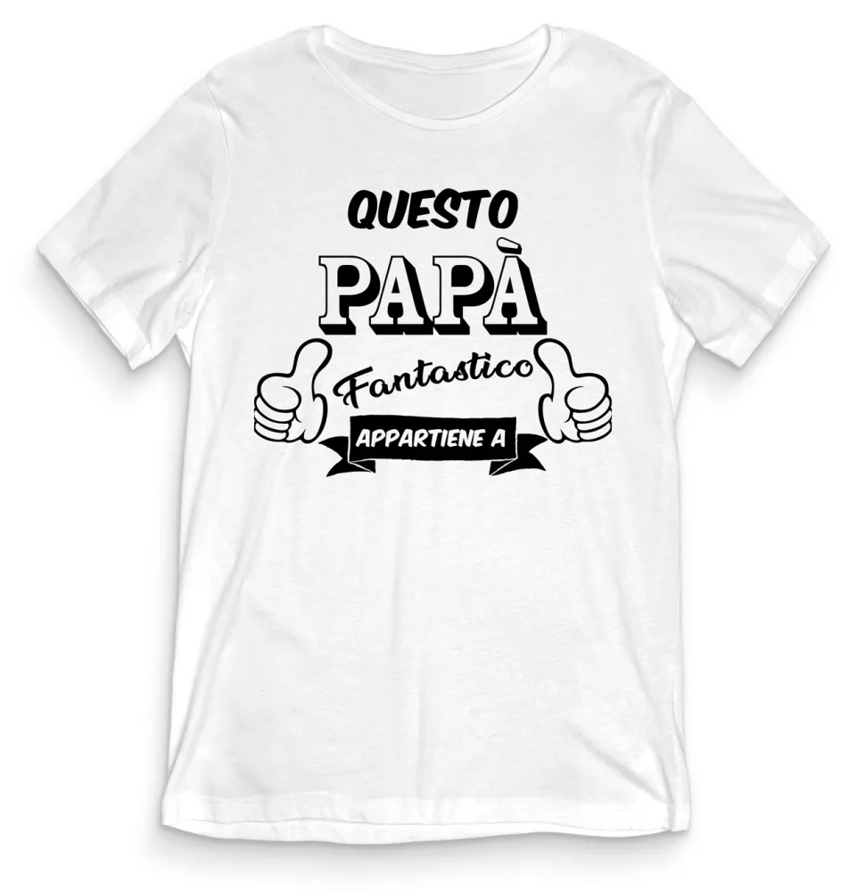 TeesBlitz T-Shirt divertente - Questo papà fantastico appartiene a (NOME) - tee21-039 - immagine 2