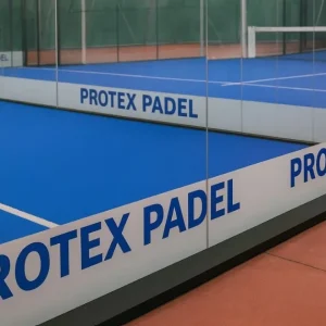 Vetrofania Adesiva Bifacciale per Campo da Padel – 200x30cm, PVC 100 Micron, Uso Interno/Esterno