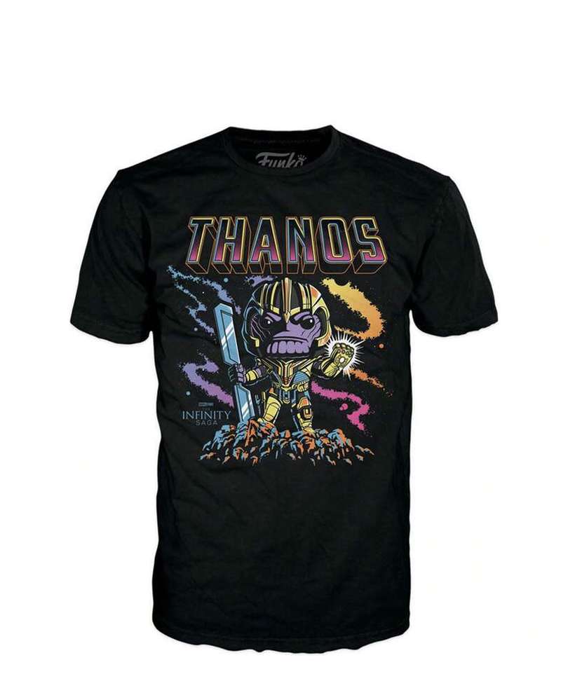 Funko Marvel T-Shirt Thanos Black Light